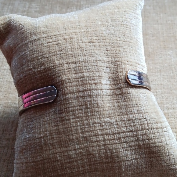 24K Electroplated Bangle Cuff Bracelet - Picture 2 of 6